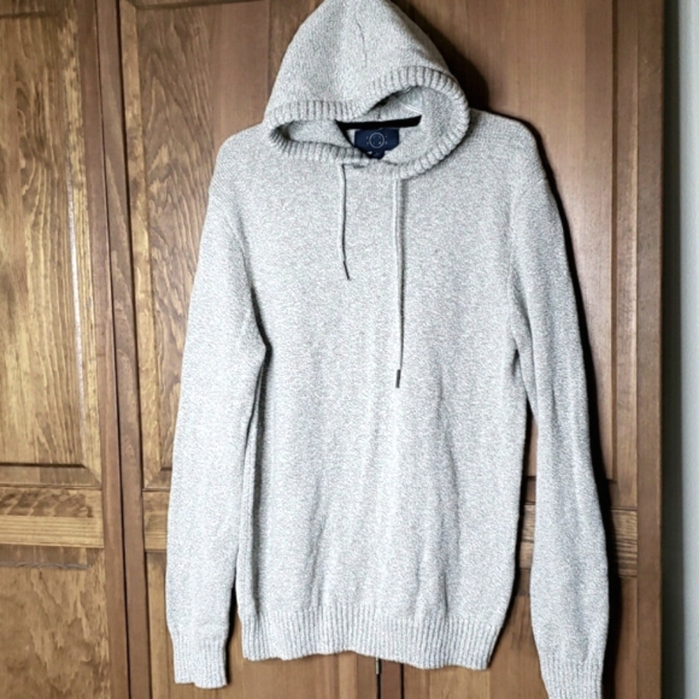 Even Tide Men's Knit Hooded Sweater Sz M